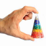 Orgonite Cone - 80mm - Multichip