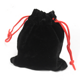 Quality Velvet Pouch - Black 10x12cm