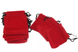 Quality Velvet Pouch - Red 10x12cm