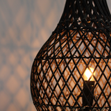 Rattan Table Lamps - Black