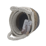 Seagrass Basket Set - Grey / Natural / White