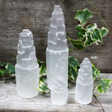 Natural Selenite Tower - 10 cm