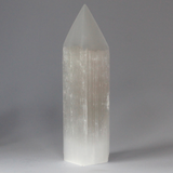 Selenite Pencil Point Tower - 20 cm