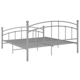 vidaXL Estrutura de cama 200x200 cm metal cinzento