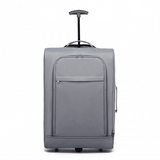 K1873-2 - Kono CABIN SIZE SOFT SHELL HAND LUGGAGE - GREY