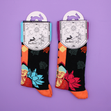 Hop Hare Bamboo Socks S/M - Blue Buddha & Lotus