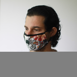 Reusable Fashion Face Mask - Colourful Calavera (Adult)