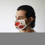 Reusable Fashion Face Mask - Oriental Poppies (Adult)