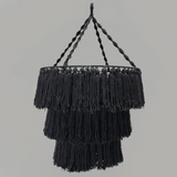 Macrame Soft Chandelier - Black