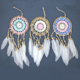 Pastel Pink Macramé Dream Catcher 12cm (asst colours)