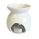 Lrg Classic White Oil Burner - Tree Cut-out