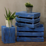 Fruit Box set of 3 - Bluewash