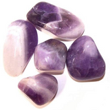 L Tumble Stones - Amethyst Banded