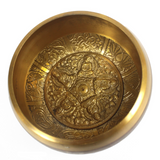 Lrg Five Buddha Singing Bowl