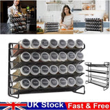 4 Tier Metal Spice Rack Kitchen Countertop Cupboard Spice Herb Jar Storage Shelf