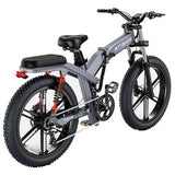 ENGWE X26 19.2Ah+10Ah Dual Batteries 1000W Folding Electric Bike 26*4.0 Inch Fat Tire 120-150km Mileage Range E Bike for Mountain Snowfield Road Triple Suspension System Dual Oil Disc Brake for All-Terrain Roads Mountain E-Bike