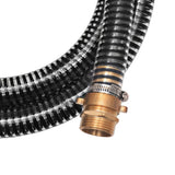 vidaXL Suction Hose with Brass Connectors 15 m 25 mm Black