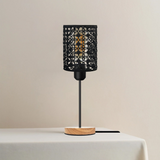 Table Stand Lamp Black Cage Metal ~5307