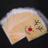 Christmas Cellophane Treat Bags Sweet Biscuit Cookie-Cello Party Favour Gift