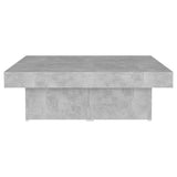 vidaXL Coffee Table Concrete Grey 90x90x28 cm Engineered Wood