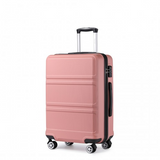 K1871-1L - Kono ABS 20 Inch Sculpted Horizontal Design Cabin Luggage - Nude