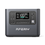 Aferiy P210 2400W 2048Wh Portable Power Station +1* S200 200W Solar Panel, LiFePO4 Battery Deep Cycles UPS Pure Sine Wave Camping RV Home Emergency Portable Solar Generator Backup Power UK Plug