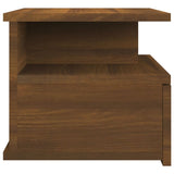 vidaXL Floating Nightstand Brown Oak 40x31x27 cm Engineered Wood