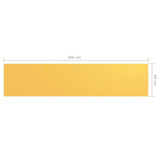 vidaXL Balcony Screen Yellow 90x400 cm Oxford Fabric