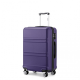 K1871-1L - Kono ABS 24 Inch Sculpted Horizontal Design Suitcase - Purple