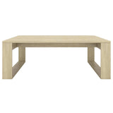 vidaXL Coffee Table Sonoma Oak 100x100x35 cm Engineered Wood