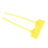 100Pcs 120mm Plastic Disposable Lock Ties Self locking Tie Suitcase Bag Label Tag (Yellow)