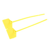 100Pcs 120mm Plastic Disposable Lock Ties Self locking Tie Suitcase Bag Label Tag (Yellow)