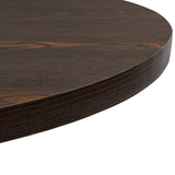 vidaXL Bistro Table MDF and Steel Round 80x75 cm Dark Ash