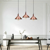 3 Head Vintage Industrial Hanging Metal Pendant Light Fixture~5299