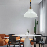 White Metal Ceiling Pendant Shade Modern Hemp Hanging Retro Light~1935