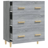 vidaXL Sideboard Grey Sonoma 70x34x90 cm Engineered Wood