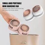 Mini Portable Fan - Hanging Neck Fan 5 Speed Wearable Personal Fan Air Cooler Rechargeable