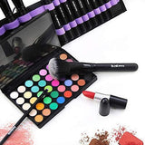 15Pcs Black Travel Makeup Brushes Woman Set With Bag Foundation Eyeliner Eyeshadow