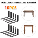 10pc Shelf Brackets Handmade Rustic Heavy Duty Industrial Steel Scaffold Board  The UK Does Not Include VAT, Which Needs To Be Borne By Oneself. Please Consider Carefully Before Placing An Order