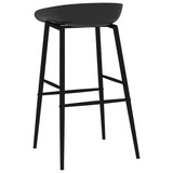 vidaXL Bar Chairs 4 pcs Black