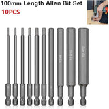 10x Hex Key Allen Bit Set Quick Change Connect Impact Driver Power Drill