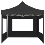 vidaXL Professional Folding Party Tent with Walls Aluminium 2x2 m Anthracite