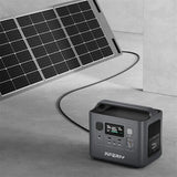 Aferiy P010 800W 512Wh LiFePO4 Portable Power Station +1* S100 100W Solar Panel UPS Pure Sine Wave Solar Generator Camping RV Home Emergency Portable Backup Power UK Plug