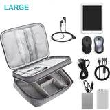 Electronics Organizer Travel Cable Organiser Bag Waterproof Portable Digital Storage Bag Electronic Accessories Case Cable Charger Organizer Case Multifunctional Waterproof Storage Bag