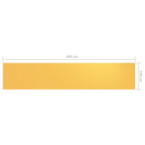 vidaXL Balcony Screen Yellow 120x600 cm Oxford Fabric