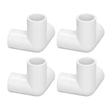 10PCS 3 Way Pipe Fittings PVC Plastic Right Angle Tee Corner Connector 20mm Inner Diameter White