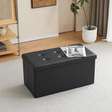 Storage Box Foldable Ottoman Seat Toy Storage Box Foot Stool Bench Home Stool