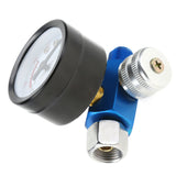 1/4” Spray Paint Gun Air Pressure Regulator Pressure Gauge Pneumatic Tool Accessory