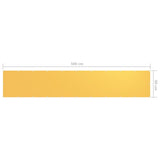 vidaXL Balcony Screen Yellow 90x500 cm Oxford Fabric