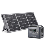 Aferiy P010 800W 512Wh LiFePO4 Portable Power Station +1* S100 100W Solar Panel UPS Pure Sine Wave Solar Generator Camping RV Home Emergency Portable Backup Power UK Plug